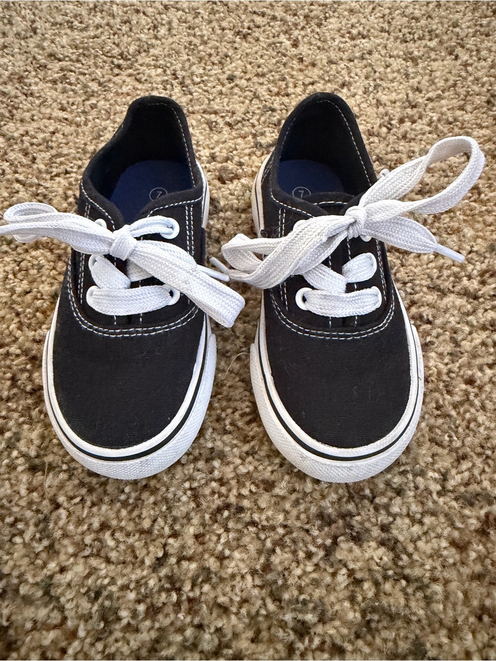 Kids Classic Canvas Lace-Up Sneakers - Black